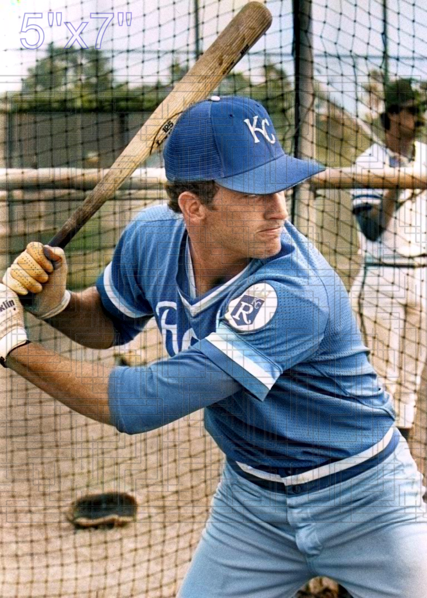 Bob Hegman - 1985 Kansas City Royals - choose a size & style