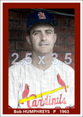 Bob Humphreys - 1963 St. Louis Cardinals - choose a size & style