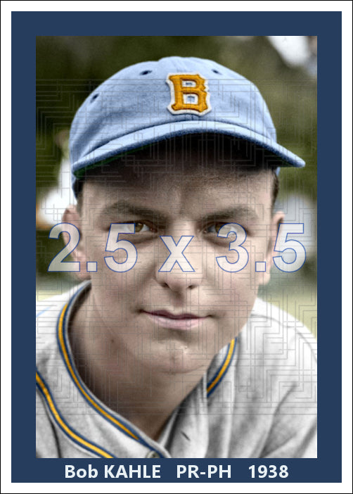Bob Kahle - 1938 Boston Bees - choose a size & style