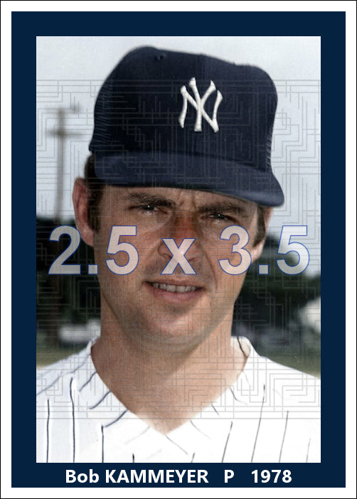 Bob Kammeyer - 1978 New York Yankees - choose a size & style