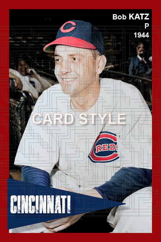 Bob Katz - 1944 Cincinnati Reds - choose a size & style