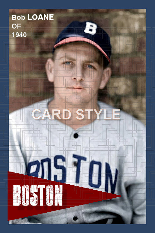 Bob Loane - 1940 Boston Bees - choose a size & style