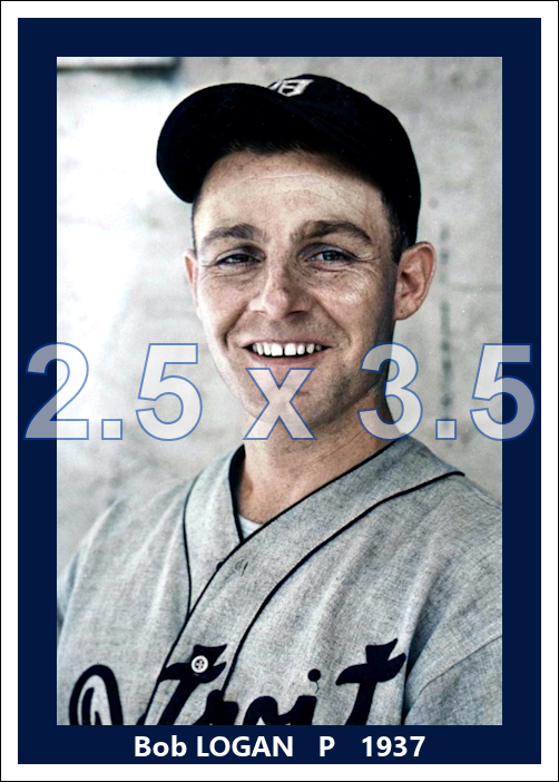 Bob Logan - 1937 Detroit Tigers - choose a size & style