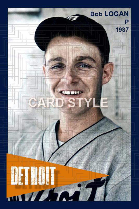 Bob Logan - 1937 Detroit Tigers - choose a size & style
