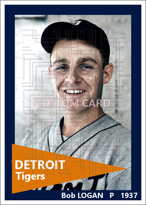 Bob Logan - 1937 Detroit Tigers - choose a size & style