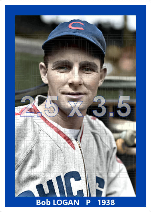 Bob Logan - 1938 Chicago Cubs - choose a size & style