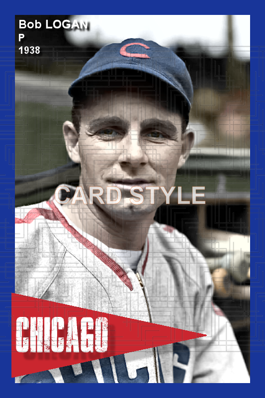 Bob Logan - 1938 Chicago Cubs - choose a size & style