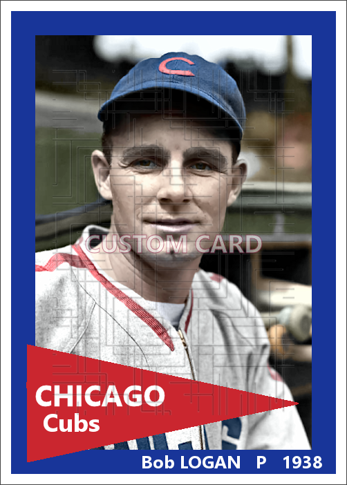 Bob Logan - 1938 Chicago Cubs - choose a size & style