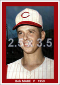 Bob Mabe - 1959 Cincinnati Reds - choose a size & style