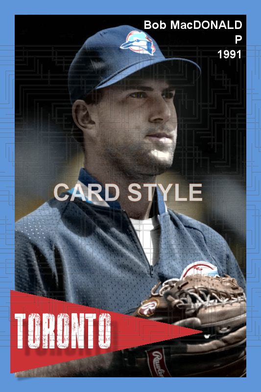 Bob MacDonald - 1991 Toronto Blue Jays - choose a size & style