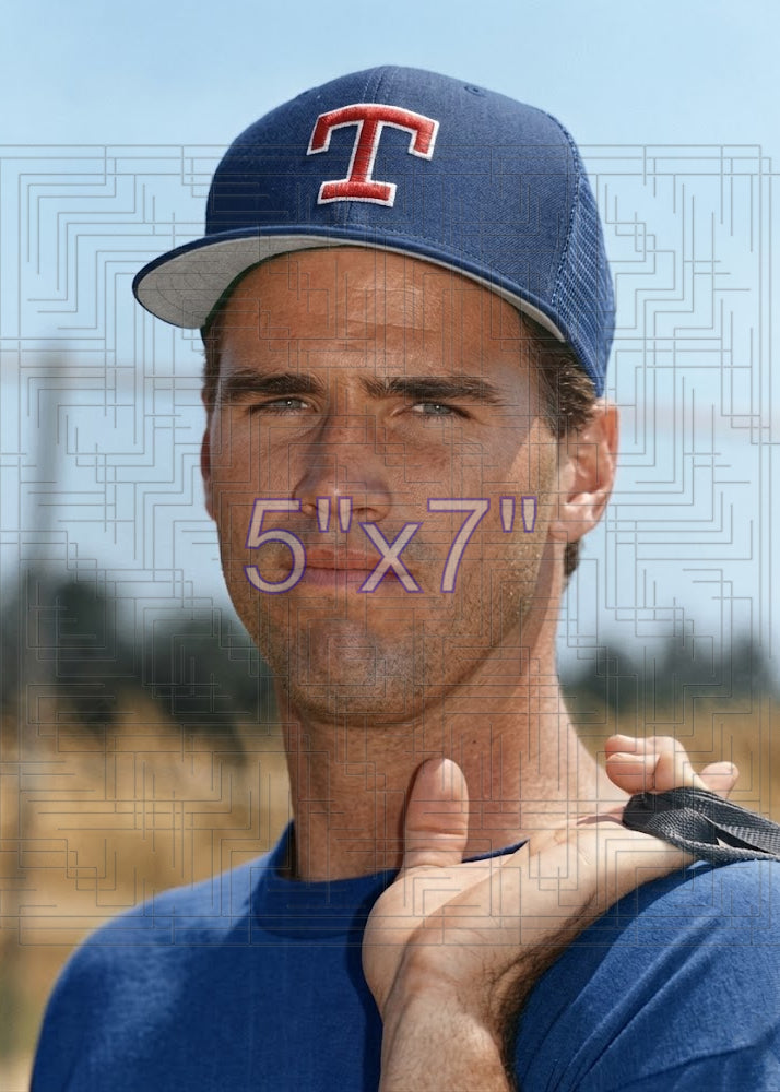 Bob Malloy - 1987 Texas Rangers - choose a size & style