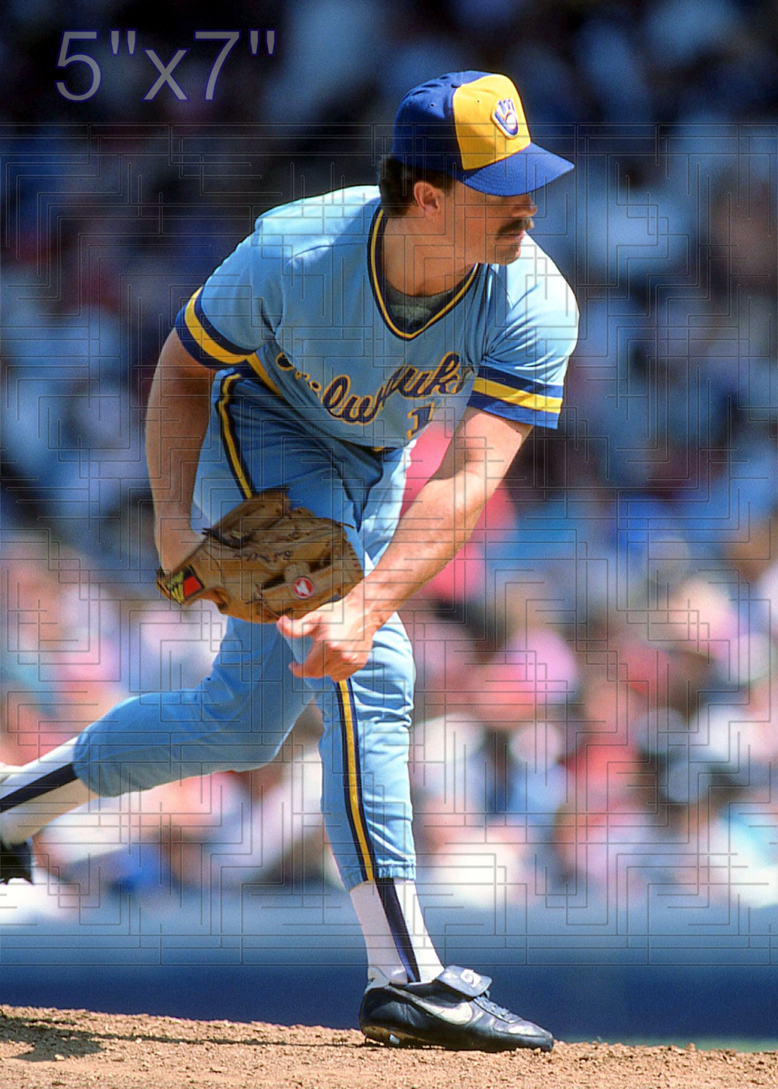 Bob McClure - 1985 Milwaukee Brewers - choose a size & style