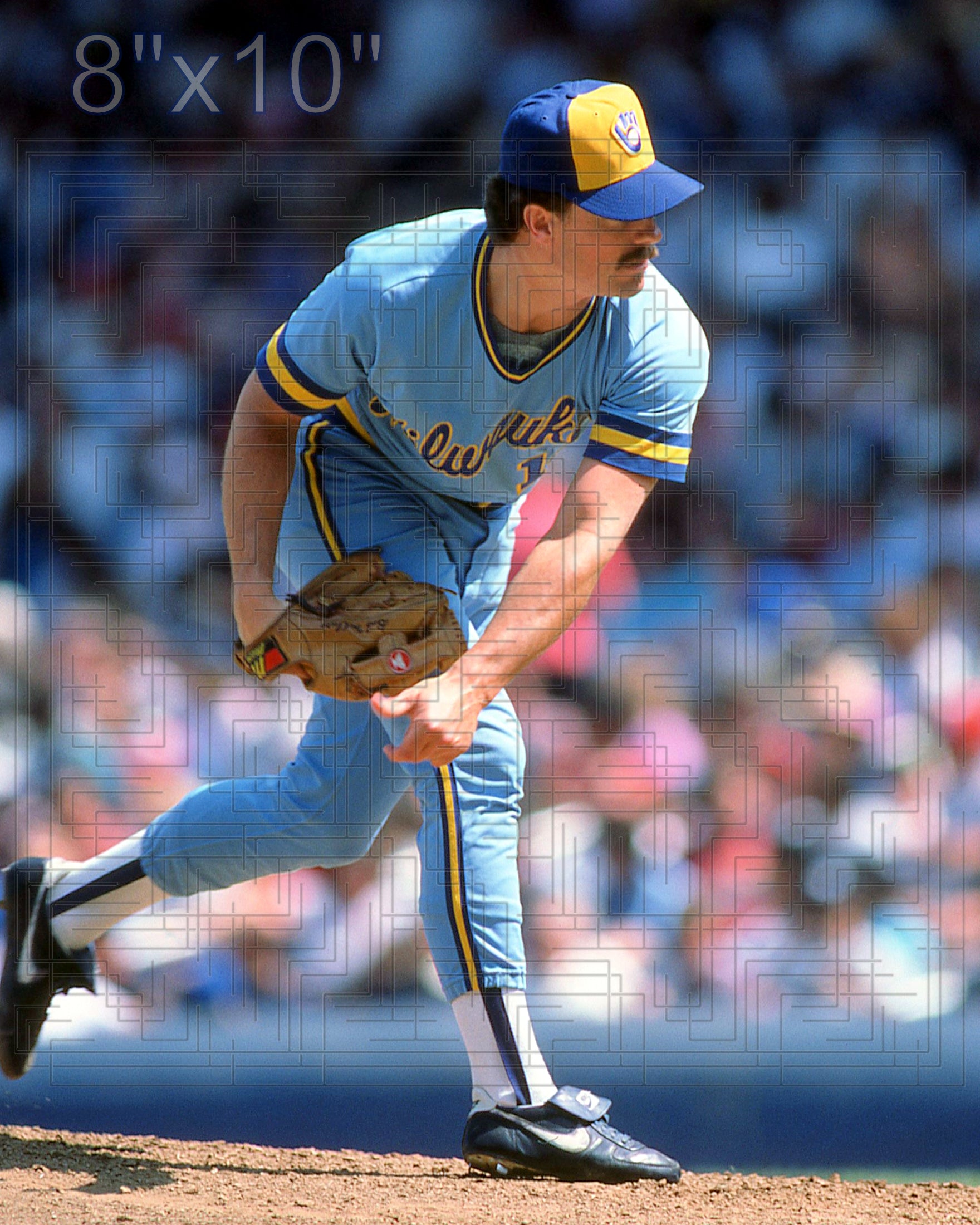 Bob McClure - 1985 Milwaukee Brewers - choose a size & style