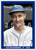 Bob McNamara - 1939 Philadelphia Athletics - choose a size & style
