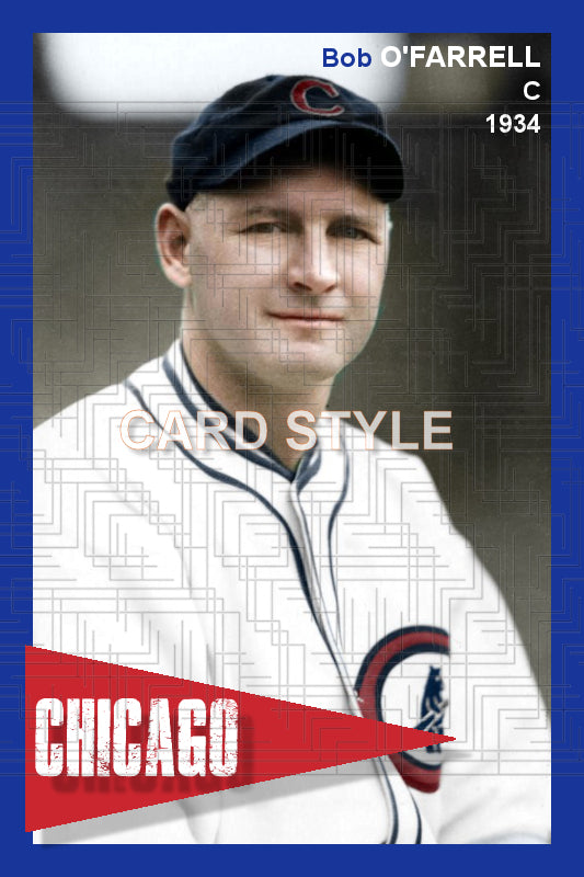 Bob O'Farrell - 1934 Chicago Cubs - choose a size & style