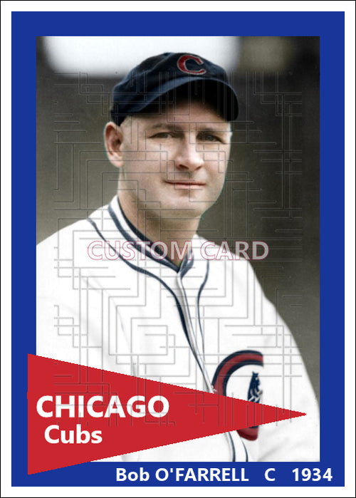 Bob O'Farrell - 1934 Chicago Cubs - choose a size & style