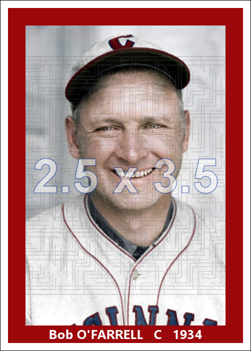 Bob O'Farrell - 1934 Cincinnati Reds - choose a size & style