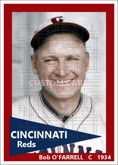 Bob O'Farrell - 1934 Cincinnati Reds - choose a size & style