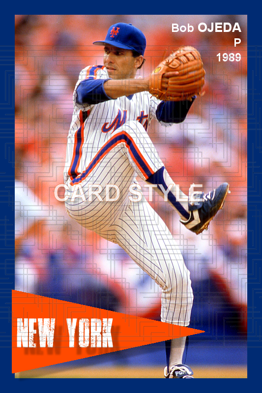 Bob Ojeda - 1989 New York Mets - choose a size & style
