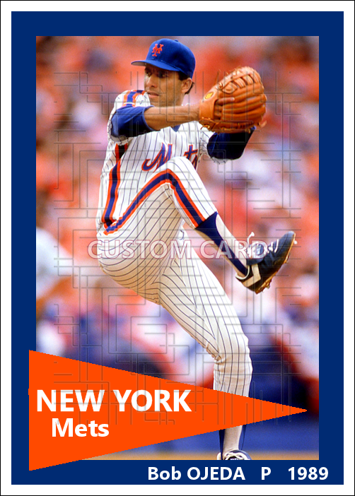 Bob Ojeda - 1989 New York Mets - choose a size & style