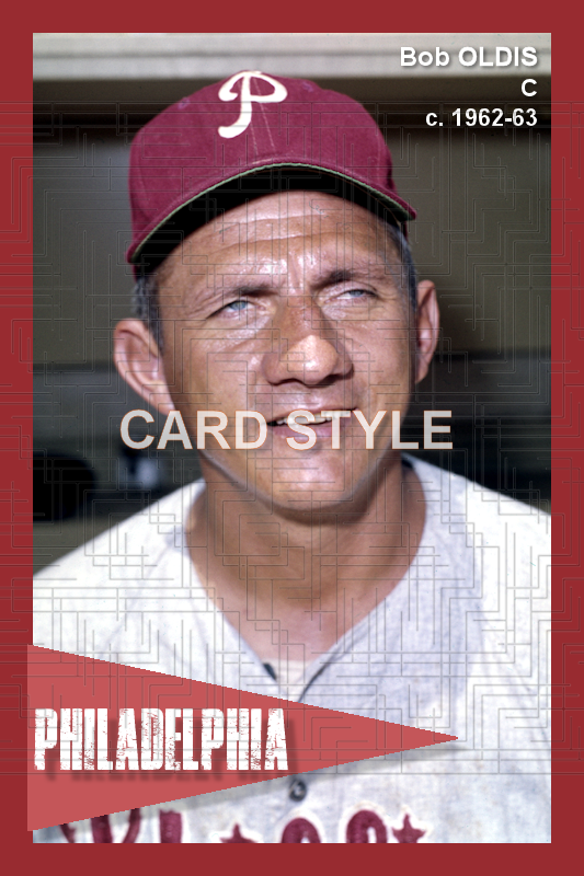 Bob Oldis - 1962-63 Philadelphia Phillies - choose a size & style