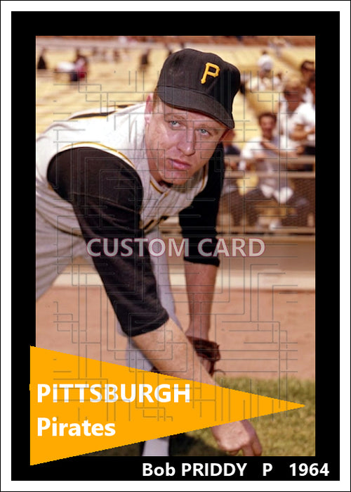 Bob Priddy - 1964 Pittsburgh Pirates - choose a size & style