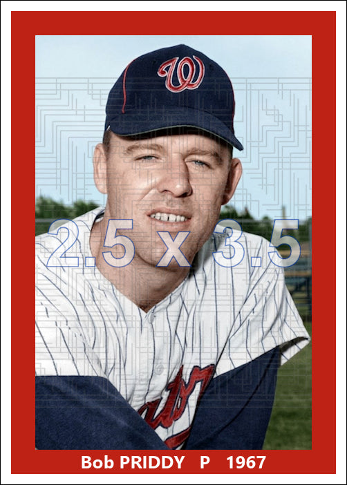 Bob Priddy - 1967 Washington Senators - choose a size & style