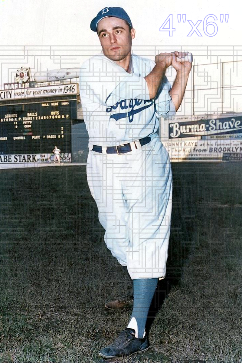 Bob Ramazzotti - 1946 Brooklyn Dodgers - choose a size & style