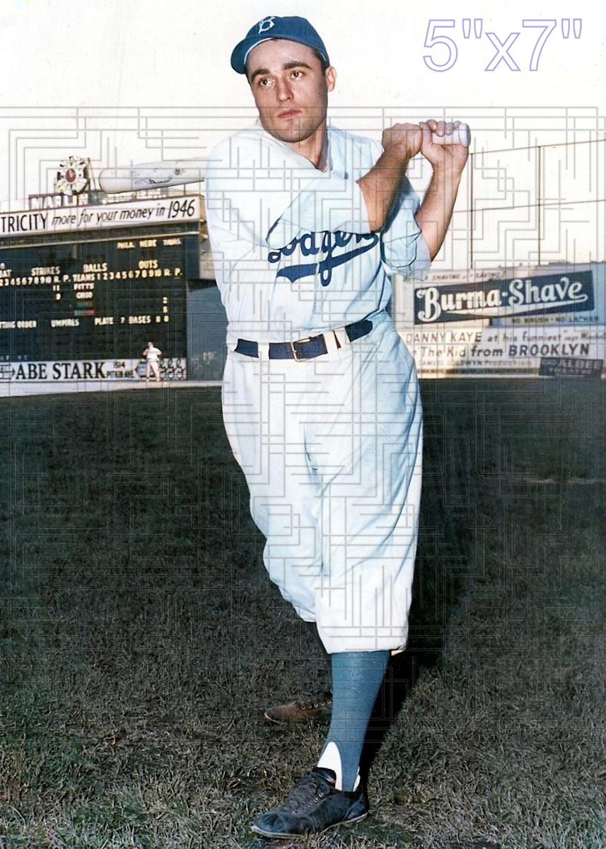 Bob Ramazzotti - 1946 Brooklyn Dodgers - choose a size & style