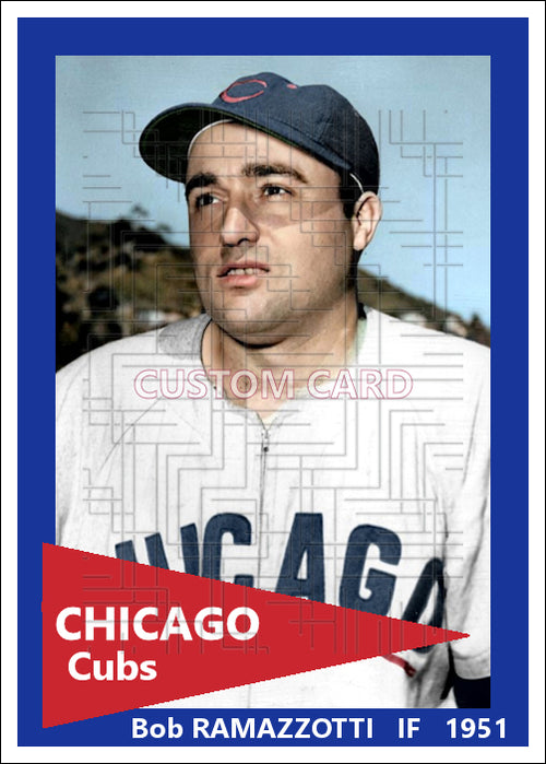 Bob Ramazzotti - 1951 Chicago Cubs - choose a size & style