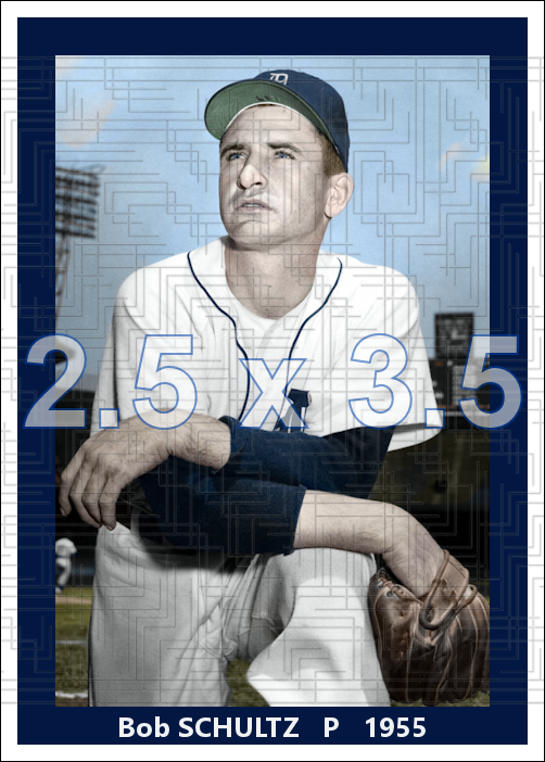 Bob Schultz - 1955 Detroit Tigers - choose a size & style