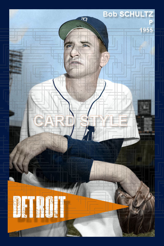Bob Schultz - 1955 Detroit Tigers - choose a size & style