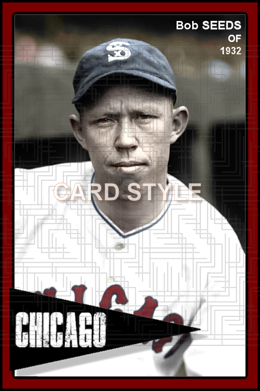 Bob Seeds - 1932 Chicago White Sox - choose a size & style