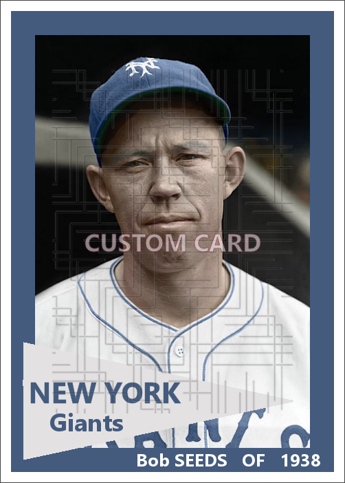 Bob Seeds - 1938 New York Giants - choose a size & style