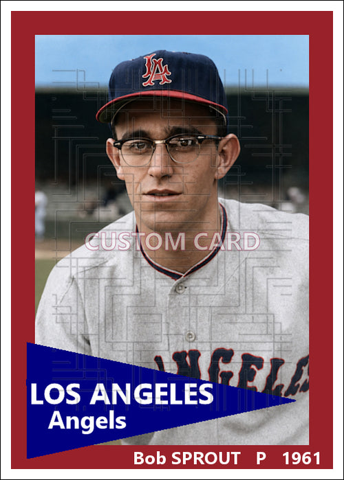 Bob Sprout - 1961 Los Angeles Angels - choose a size & style
