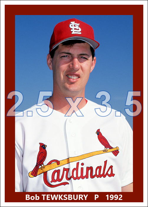 Bob Tewksbury - 1992 St. Louis Cardinals - choose a size & style
