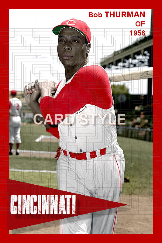 Bob Thurman - 1956 Cincinnati Reds - choose a size & style