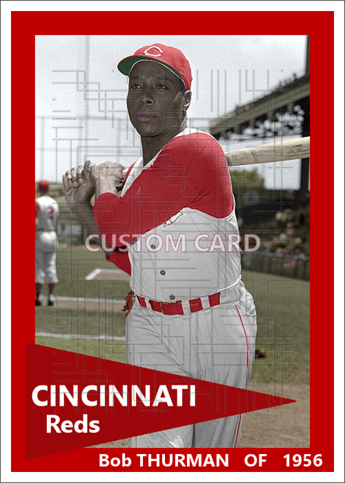 Bob Thurman - 1956 Cincinnati Reds - choose a size & style