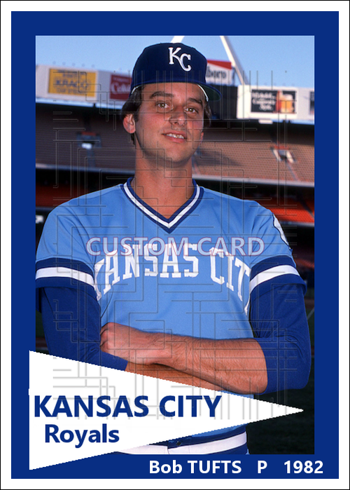 Bob Tufts - 1982 Kansas City Royals - choose a size & style