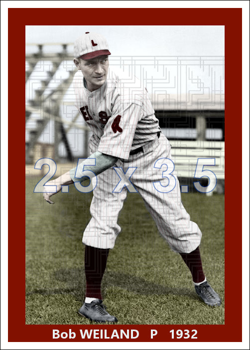 Bob Weiland - 1932 Boston Red Sox - choose a size & style