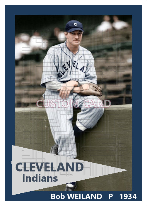 Bob Weiland - 1934 Cleveland Indians - choose a size & style