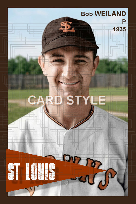 Bob Weiland - 1935 St. Louis Browns - choose a size & style