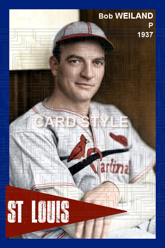 Bob Weiland - 1937 St. Louis Cardinals - choose a size & style