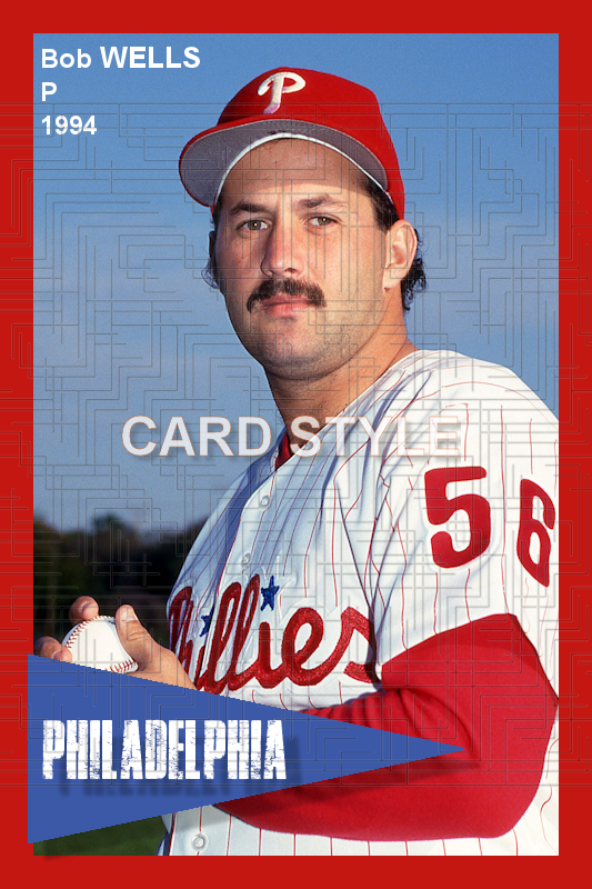 Bob Wells - 1994 Philadelphia Phillies - choose a size & style