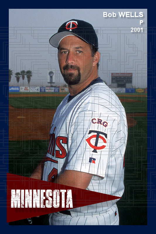 Bob Wells - 2001 Minnesota Twins - choose a size & style