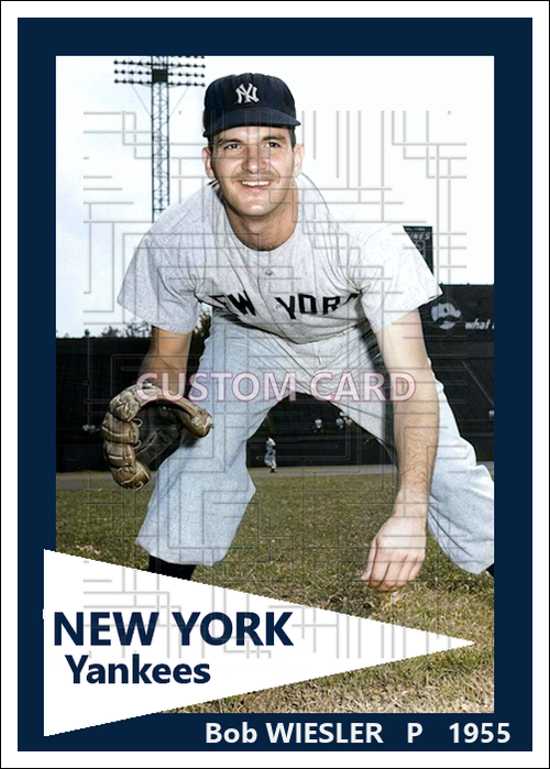 Bob Wiesler - 1955 New York Yankees - choose a size & style