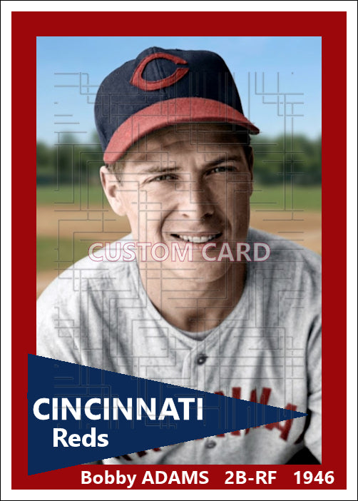 Bobby Adams - 1946 Cincinnati Reds - choose a size & style