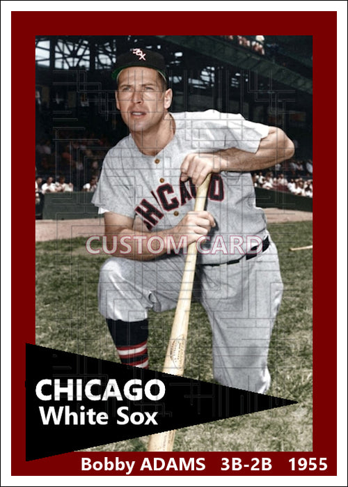 Bobby Adams - 1955 Chicago White Sox - choose a size & style