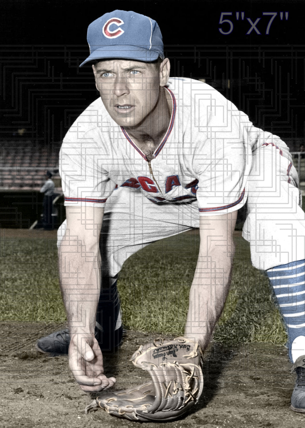 Bobby Adams - 1957 Chicago Cubs- choose a size & style