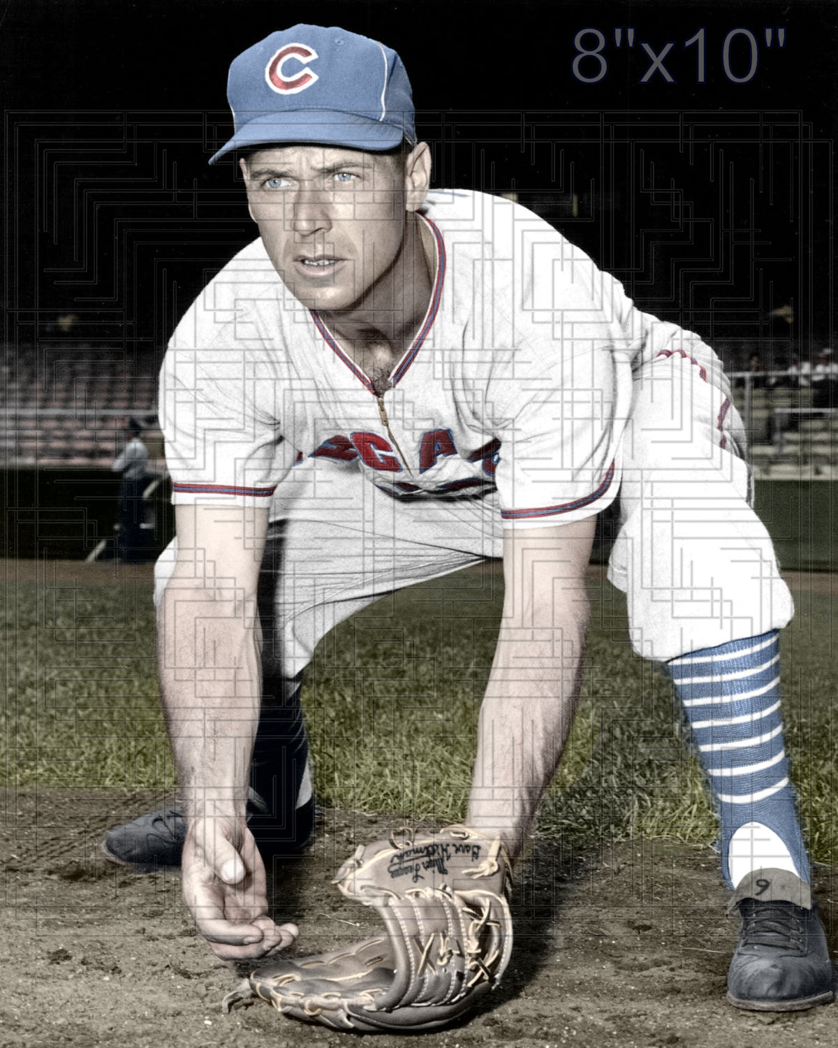 Bobby Adams - 1957 Chicago Cubs- choose a size & style